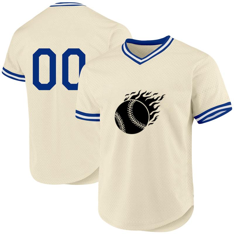 Baseball Ball With Flames Cut Out Baseball Jersey