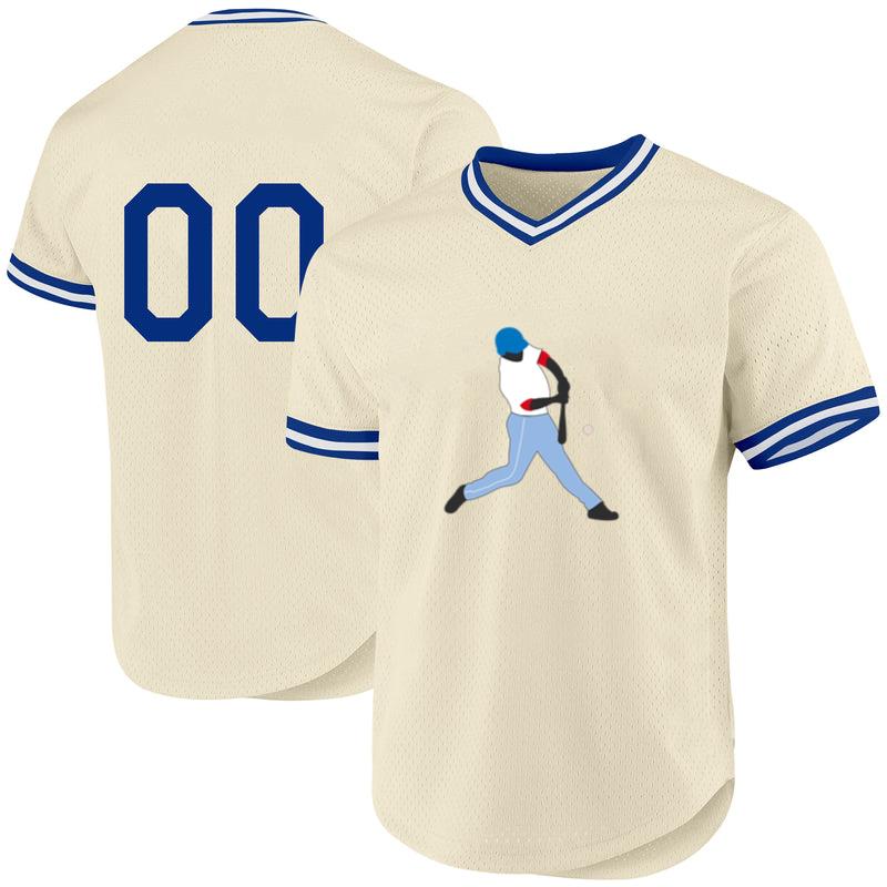 Baseball Batter Hit Silhouette Baseball Jersey