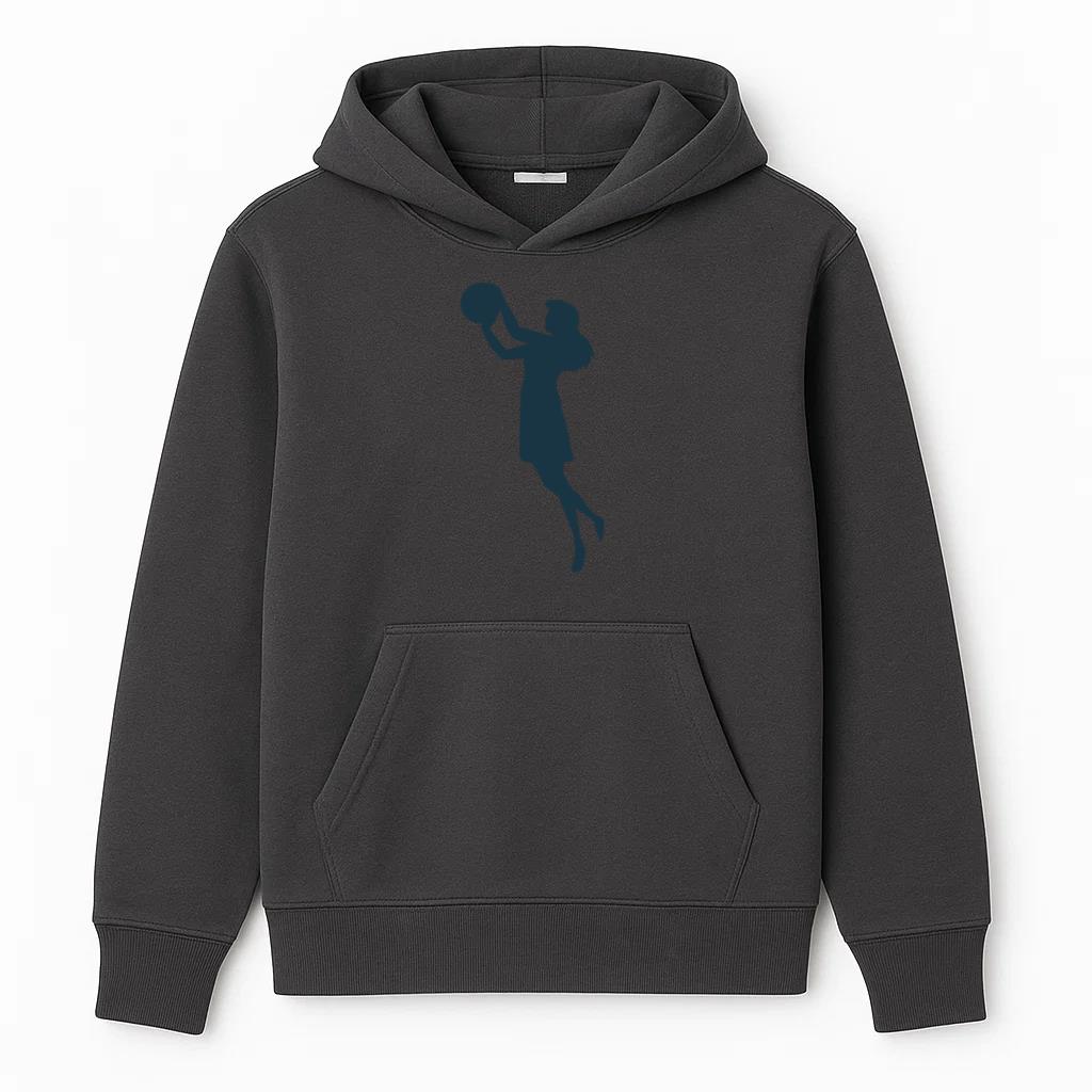 Basketball Player Female Hair Ball Player Shorts T Shirt Silhouette Hoodie
