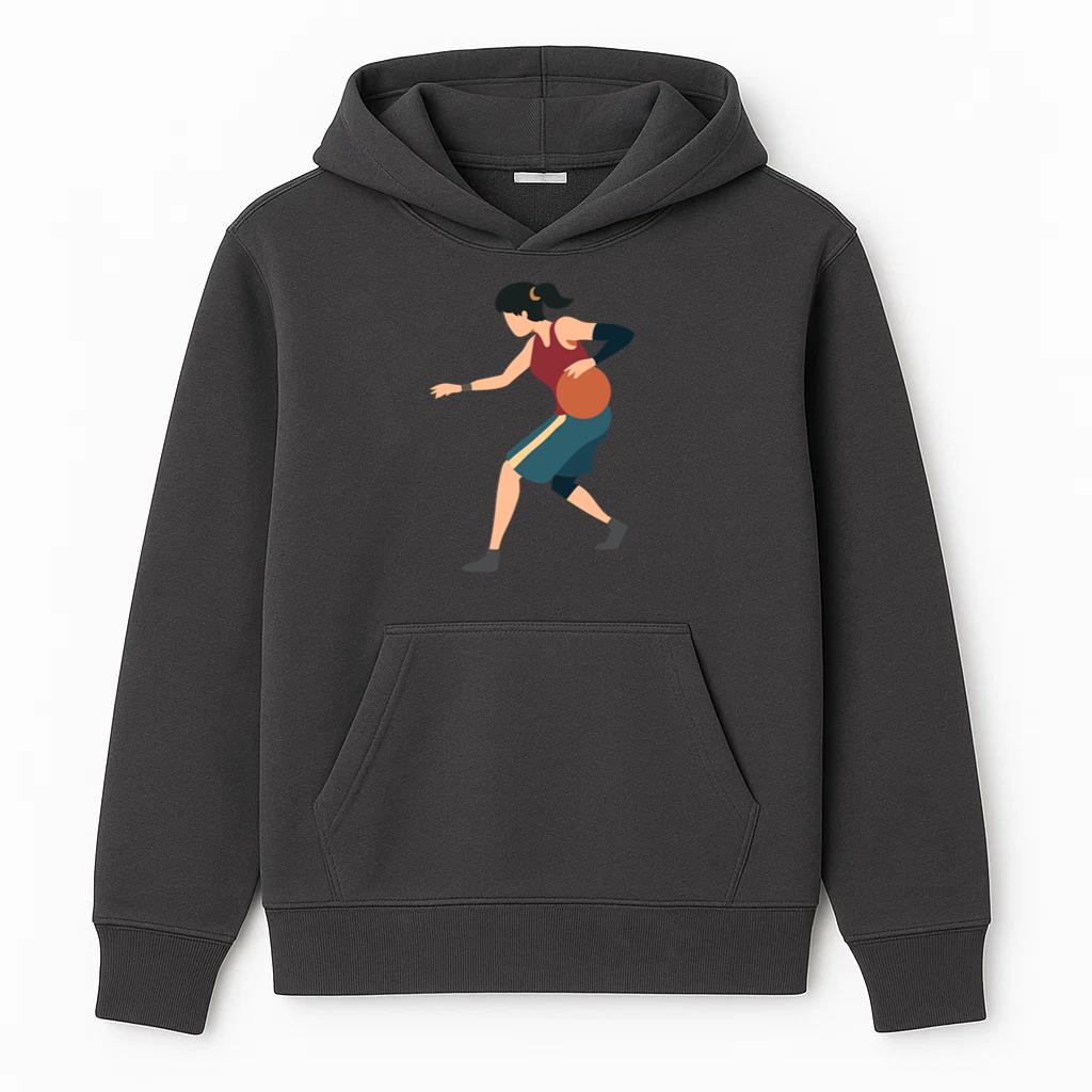 Basketball Player Female Running Ball Player Hair Tie Shorts Accessory T Shirt Flat Hoodie