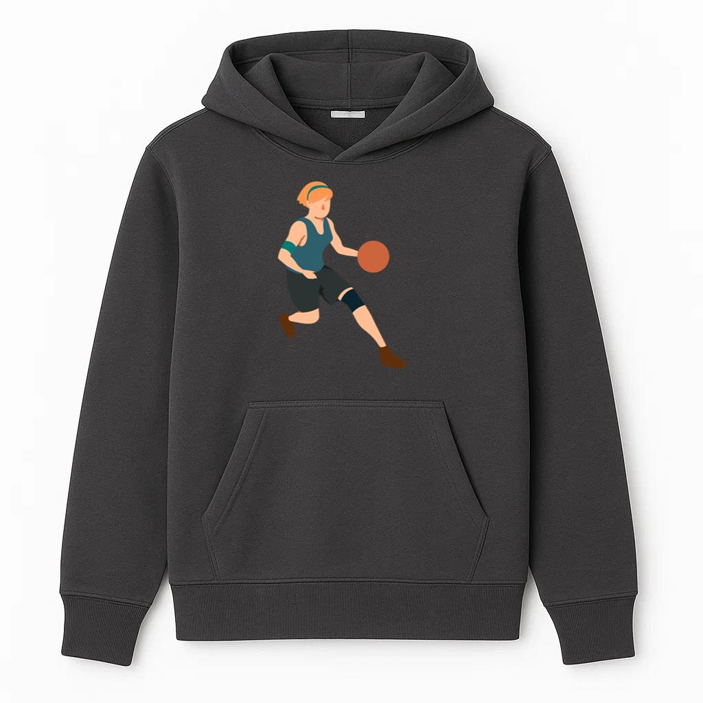 Basketball Player Female Running Ball Player Outfit Flat Hoodie