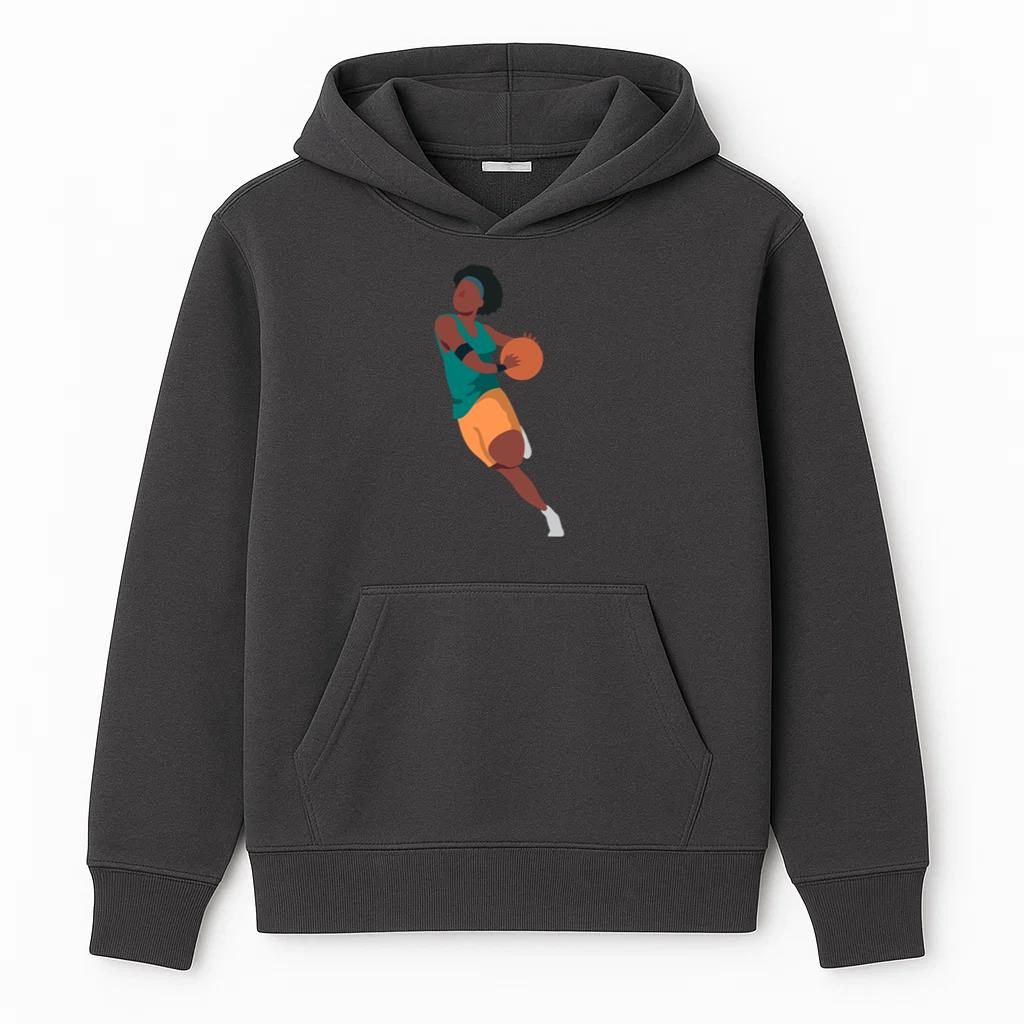 Basketball Player Female Running Ball Player Shorts T Shirt Flat Hoodie