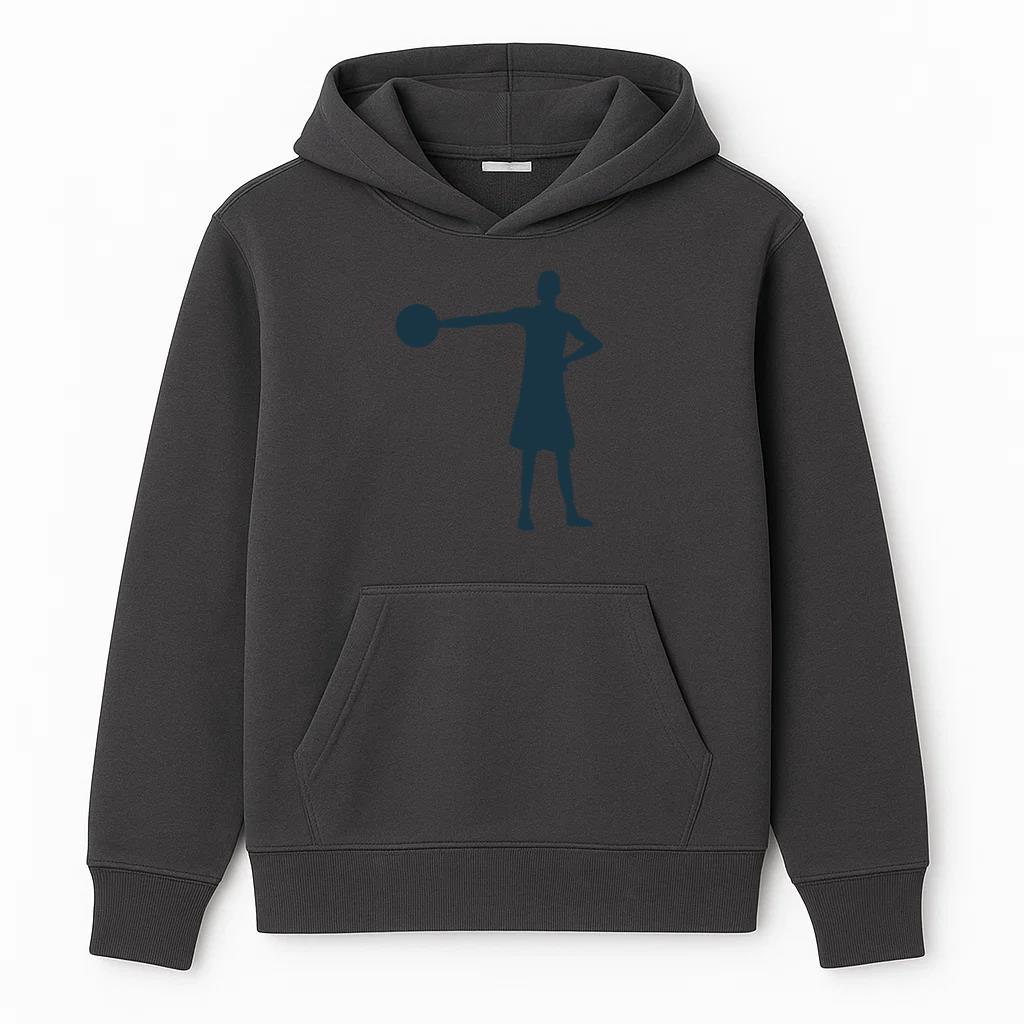 Basketball Player Player Ball Shorts Silhouette Hoodie