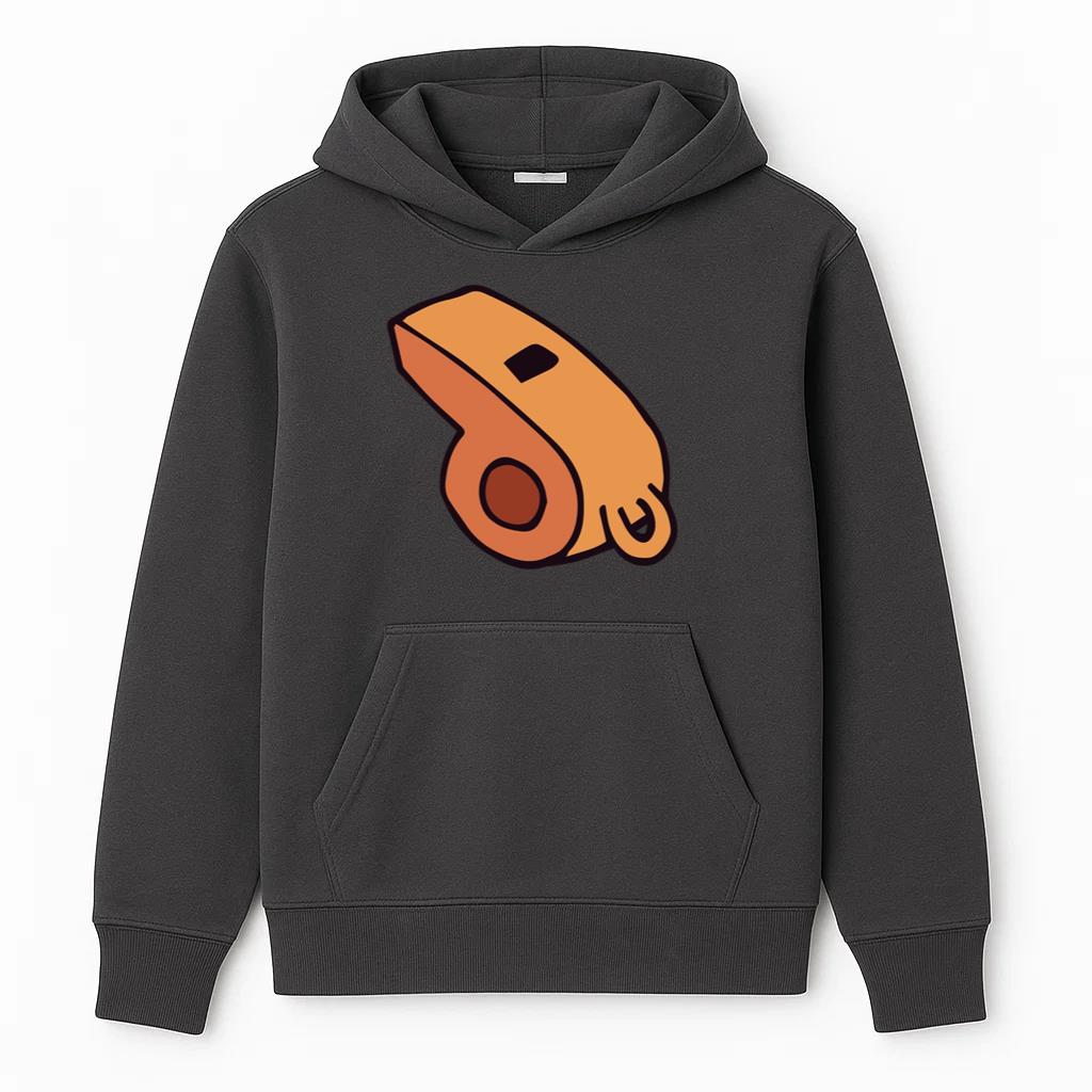 Basketball Referee Whistle Cartoon Hoodie