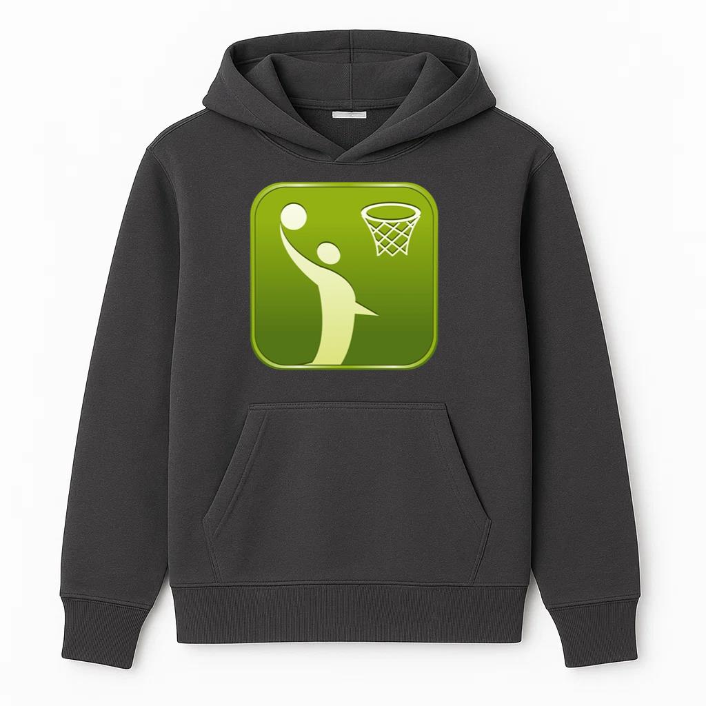 Basketball Square Icon Hoodie